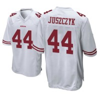 Men San Francisco 49ers #44 White Kyle Juszczyk Nike Game Jersey