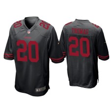 Men San Francisco 49ers #20 Ambry Thomas Black Game Jersey