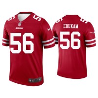 Men San Francisco 49ers #56 Samson Ebukam Scarlet Legend Jersey