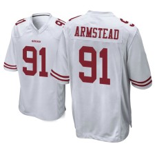 Men San Francisco 49ers #91 White Arik Armstead Nike Game Jersey Men San Francisco 49ers #91 White Arik Armstead Nike Game Jersey