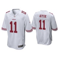 Men San Francisco 49ers #11 Brandon Aiyuk White 2020 Draft Game Jersey