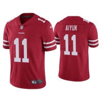Men San Francisco 49ers #11 Brandon Aiyuk Scarlet 2020 Draft Vapor Limited Jersey