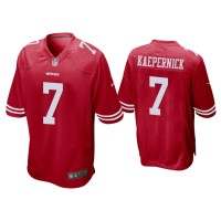 Men San Francisco 49ers #7 Colin Kaepernick Red Game Jersey