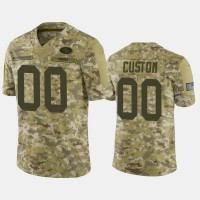 Men San Francisco 49ers #00 Custom Nike Salute to Service Limited Jersey - Camo Men San Francisco 49ers #00 Custom Nike Salute to Service Limited Jersey - Camo