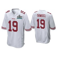 Men San Francisco 49ers #19 Deebo Samuel Super Bowl LIV White Game Jersey