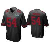 Men San Francisco 49ers #54 Fred Warner Super Bowl LIV Black Game Jersey Men San Francisco 49ers #54 Fred Warner Super Bowl LIV Black Game Jersey