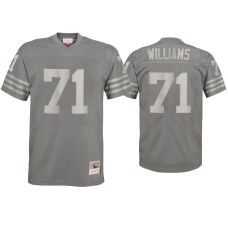 Men San Francisco 49ers #71 Trent Williams Charcoal Metal Replica Jersey