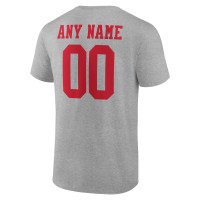 San Francisco 49ers Team Authentic Custom T-Shirt - Heathered Gray